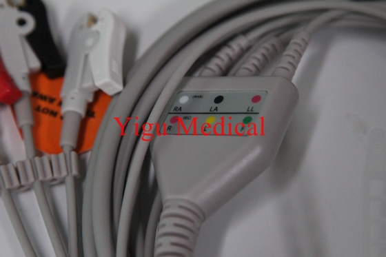 98ME01AB001 ECG Replacement Parts Three Lead Clamp Adult ECG Cable