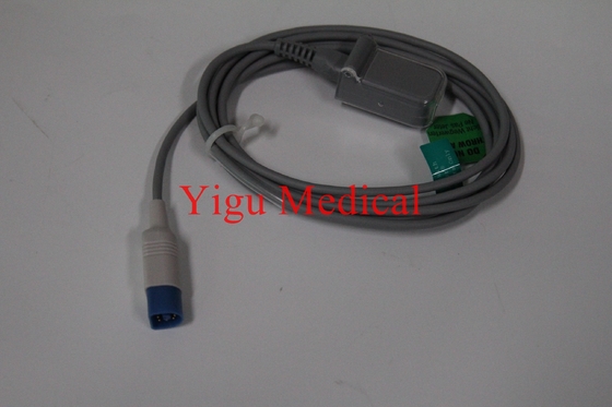 Metal Medical Equipment Parts D-Turn Square Head Blood Oxygen Extension Line SPO2 Wire