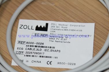 ZOLL ECG CABLE Medical Replacement Spare Parts , 3LD IEC SHAPS ECG CABLE REF 8000-0026