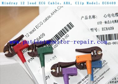 EC6409 12 Lead ECG Cable AHA Clip PN 040-001643-00 ECG Trunk Cable And Lead Set