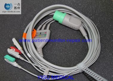 Nihon Kohden Hospital Faciltiy TEC-7621 Defibrillator Integrated 3lead Cable PN 98ME01AA014