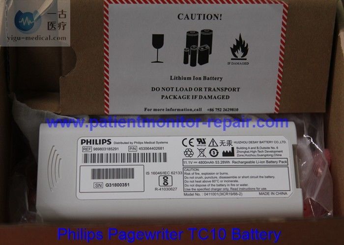  Pagewriter TC10 Lithium Ion Rechargeable Battery REF 989803185291 PN 453564402681