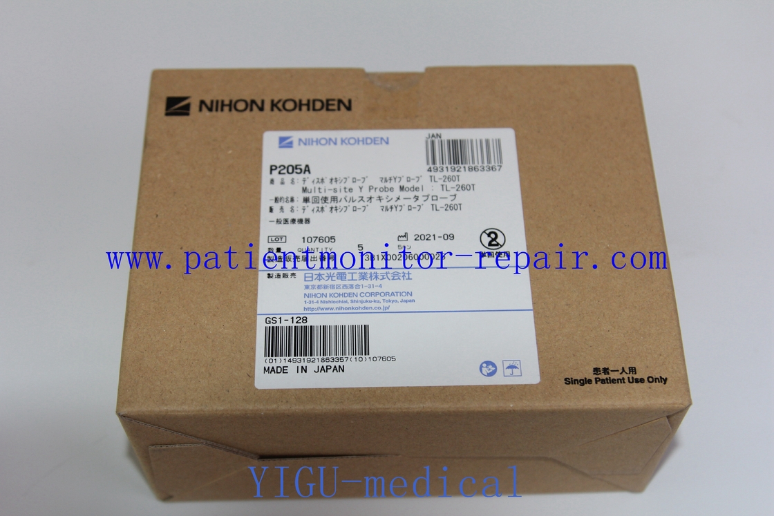 P205A Ultrasound Probe NIHON KOHDEN TL-260T Pulse SPO2 Multi Site Y Probe